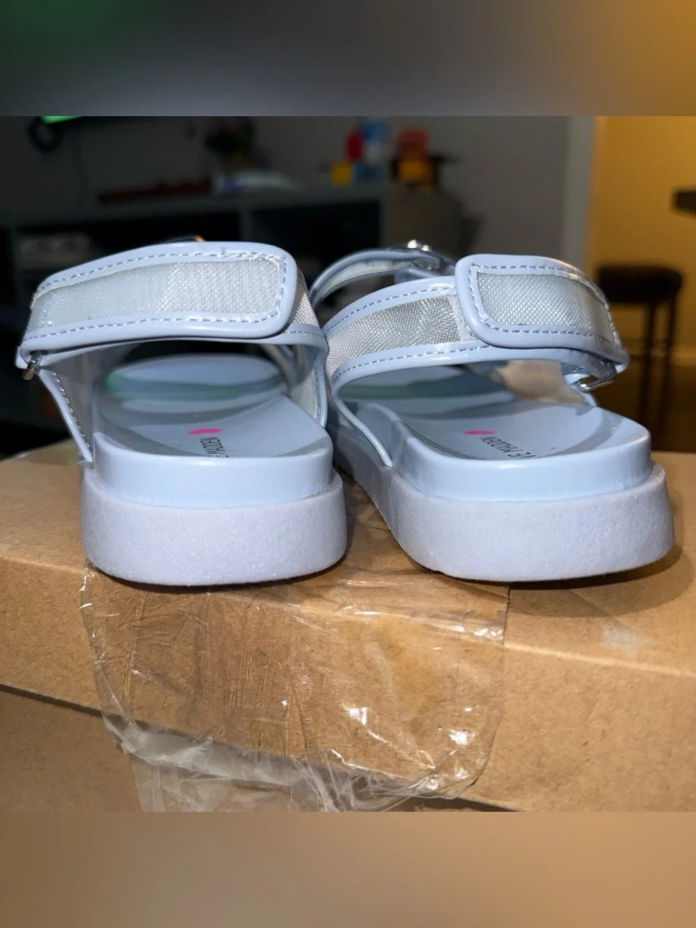 Steve Madden Kids Blue Double-Buckle Sandals